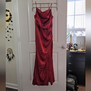 Birdy Grey Lydia Satin Dress - Spice (Small)